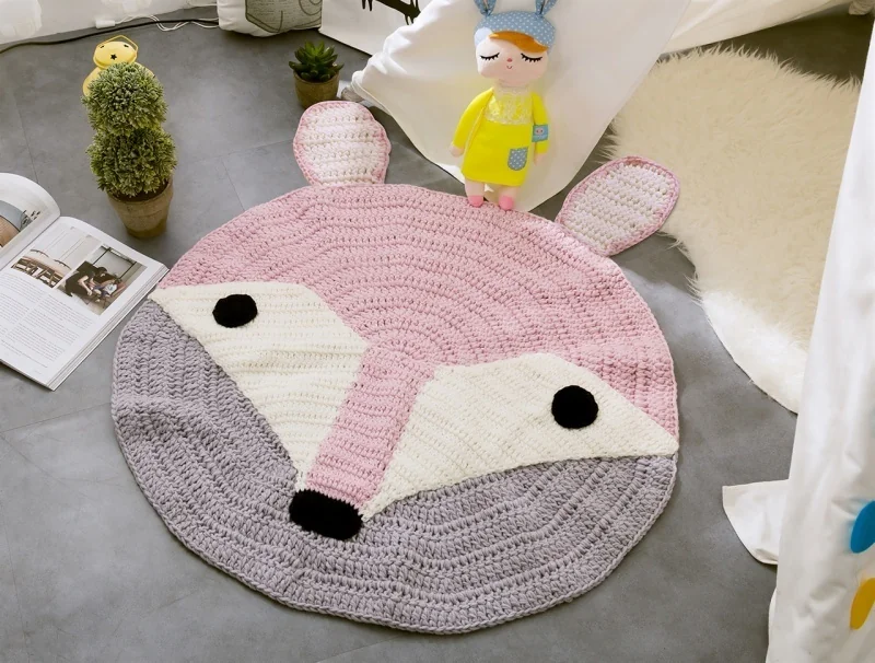 100-acrylic-indoor-hand-woven-crochet-animal-pattern-floor-mat