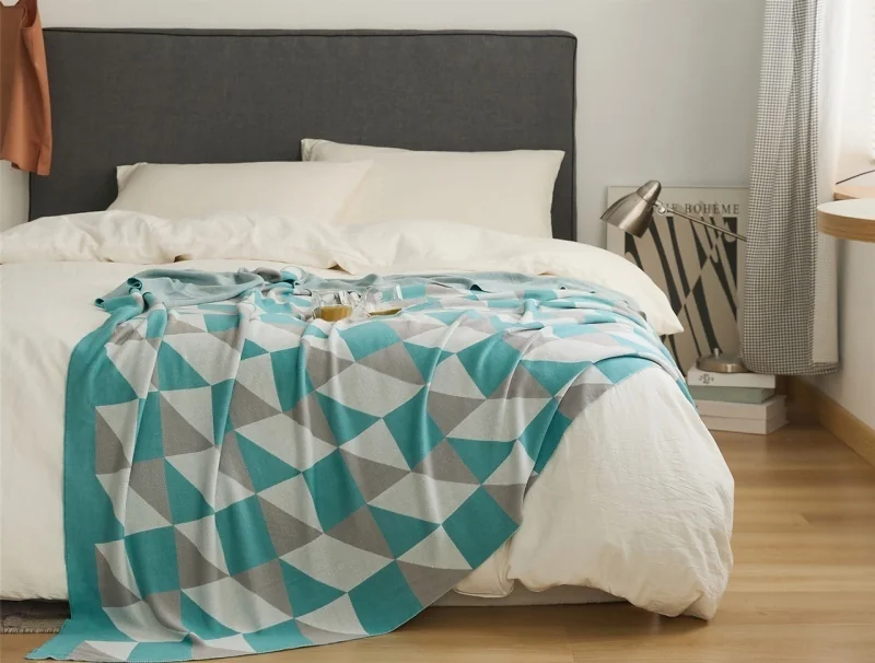 light-and-cooling-bamboo-fiber-geometric-knitted-throw-blanket-for-sofa-for-summer-kls