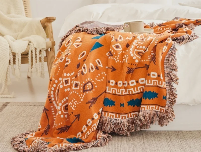 new-design-100-cotton-knitted-blanket-with-jacquard-pattern-for-home-blanket-my
