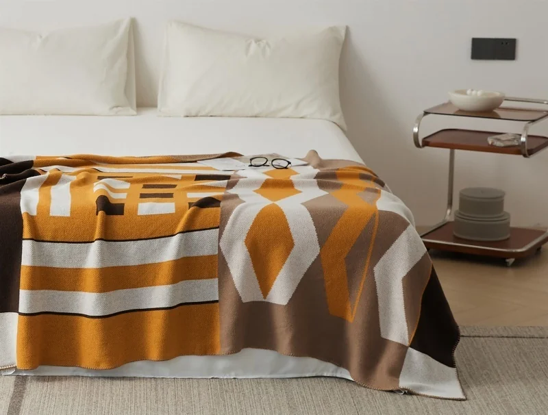pge-new-design-wool-blend-geometric-nordic-knitted-throw-blanket-bed-couch-sofa-lightweight-home-decoration