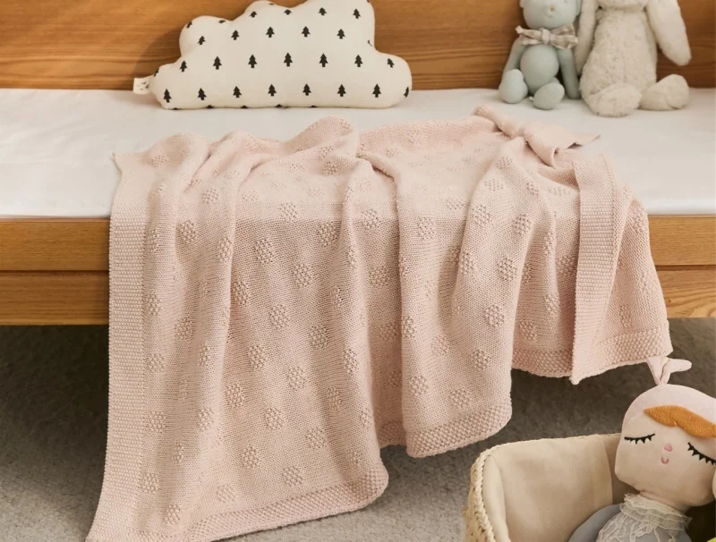 high-quality-soft-cozy-dot-pink-custom-organic-cotton-knitted-throw-baby-blanket-for-rest-sleeping-oeko-tex-syhsh