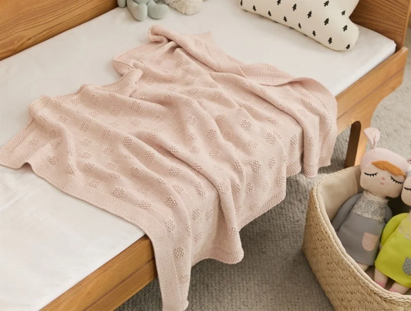 high-quality-soft-cozy-dot-pink-custom-organic-cotton-knitted-throw-baby-blanket-for-rest-sleeping-oeko-tex-syhsh