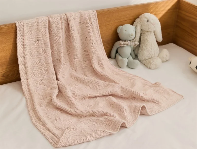 high-quality-soft-cozy-dot-pink-custom-organic-cotton-knitted-throw-baby-blanket-for-rest-sleeping-oeko-tex-syhsh