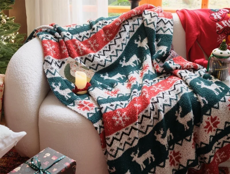 hot-selling-custom-christmas-100-polyester-snowflakes-jacquard-knitted-throw-blanket-for-winter-christmas-home-decoration-xe