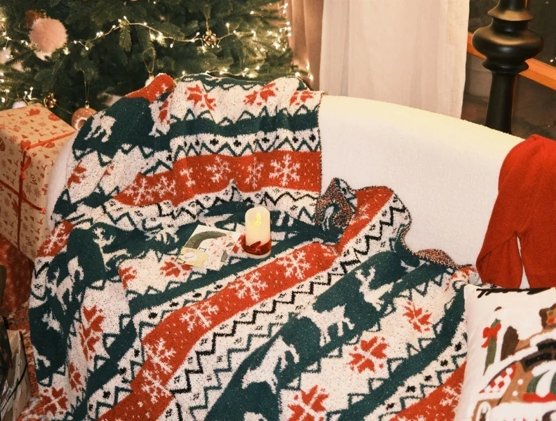 hot-selling-custom-christmas-100-polyester-snowflakes-jacquard-knitted-throw-blanket-for-winter-christmas-home-decoration-xe