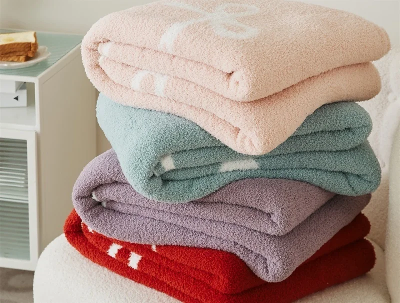 super-soft-100-polyester-multi-color-big-bows-jacquard-knitted-throw-blanket-for-home-decoration-and-travel-df