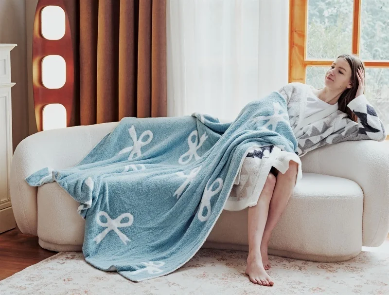 super-soft-100-polyester-multi-color-big-bows-jacquard-knitted-throw-blanket-for-home-decoration-and-travel-df