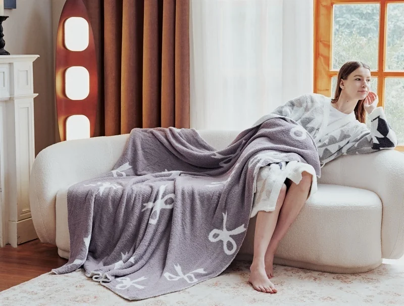 super-soft-100-polyester-multi-color-big-bows-jacquard-knitted-throw-blanket-for-home-decoration-and-travel-df