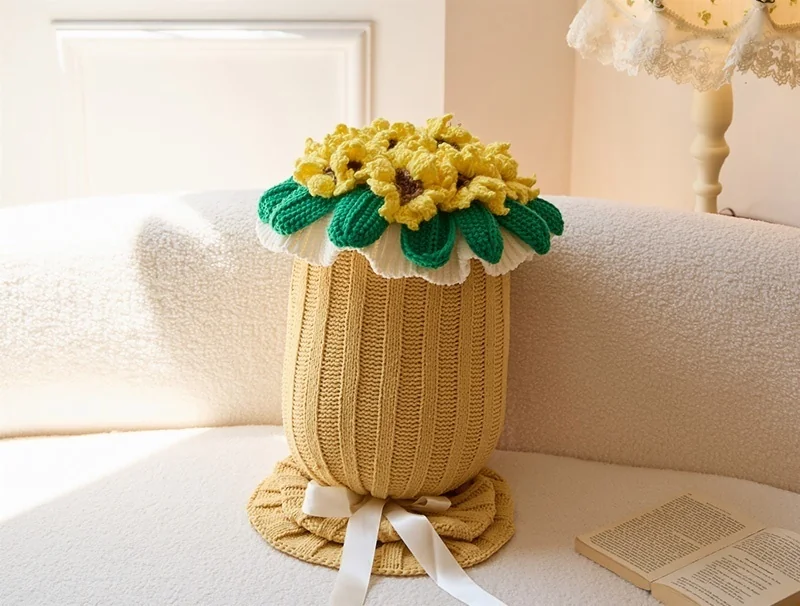 hot-selling-new-handmade-crochet-flower-bouquet-cushion-cover-sunflower-knitted-pillowcase-for-home-textiles-xk