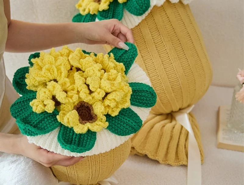 hot-selling-new-handmade-crochet-flower-bouquet-cushion-cover-sunflower-knitted-pillowcase-for-home-textiles-xk