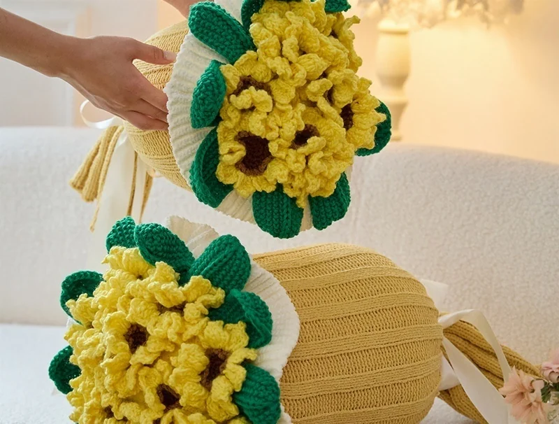 hot-selling-new-handmade-crochet-flower-bouquet-cushion-cover-sunflower-knitted-pillowcase-for-home-textiles-xk